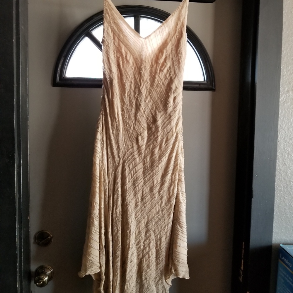 Ann Taylor beaded silk dress size 6